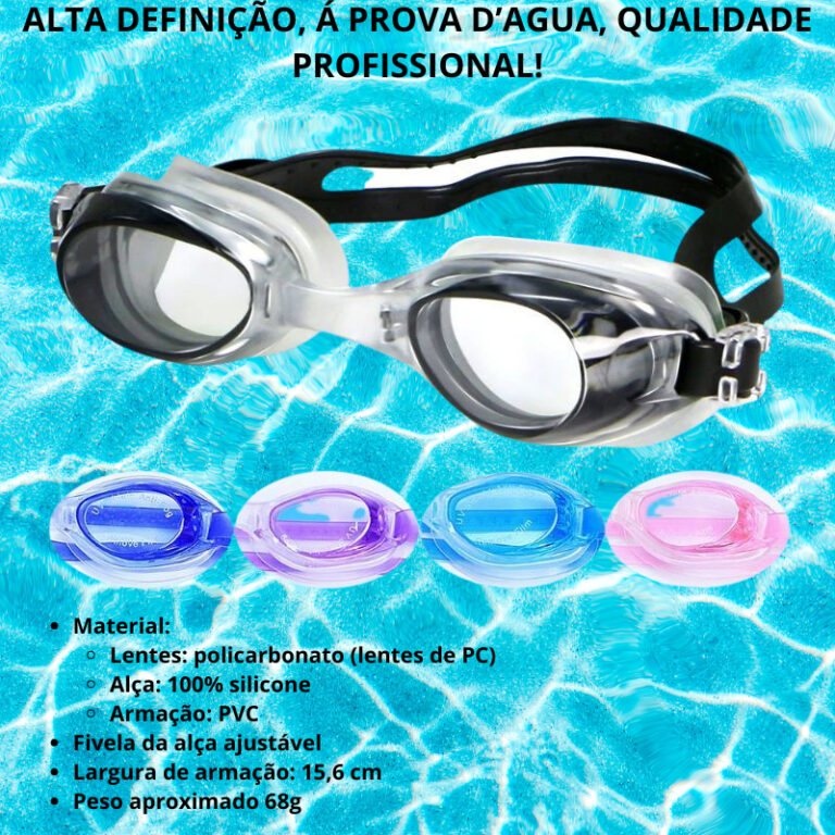 Óculos de Natação Alta Definição, à prova d�