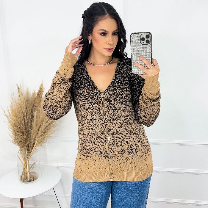 Cardigan Suéter Feminino Casaquinho Empresarial P
