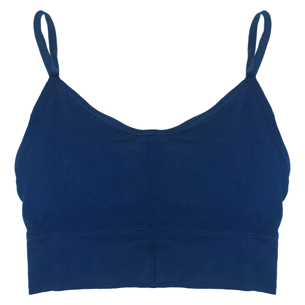 BLUSA DE ALCINHA TIPO TOP SEM COSTURA 160004 AZUL