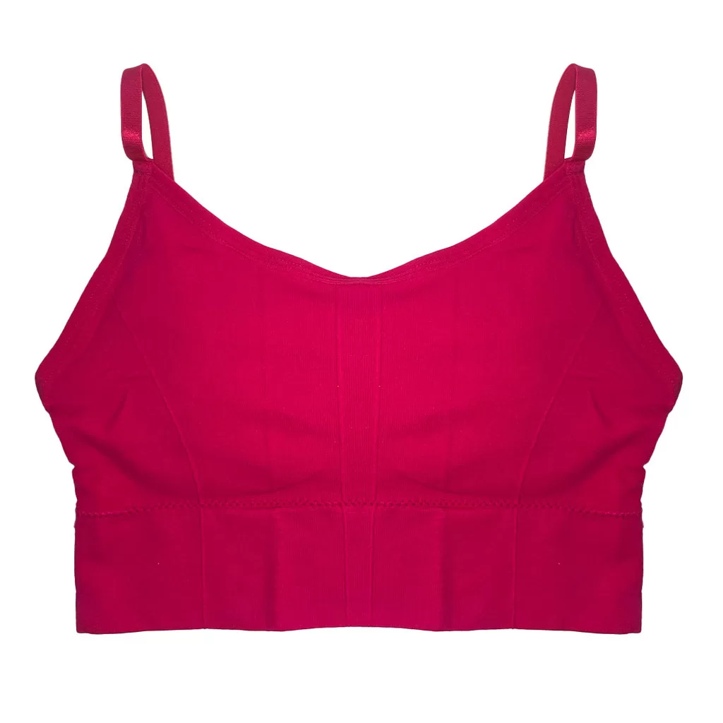 BLUSA DE ALCINHA TIPO TOP SEM COSTURA 160004 VERMELHO