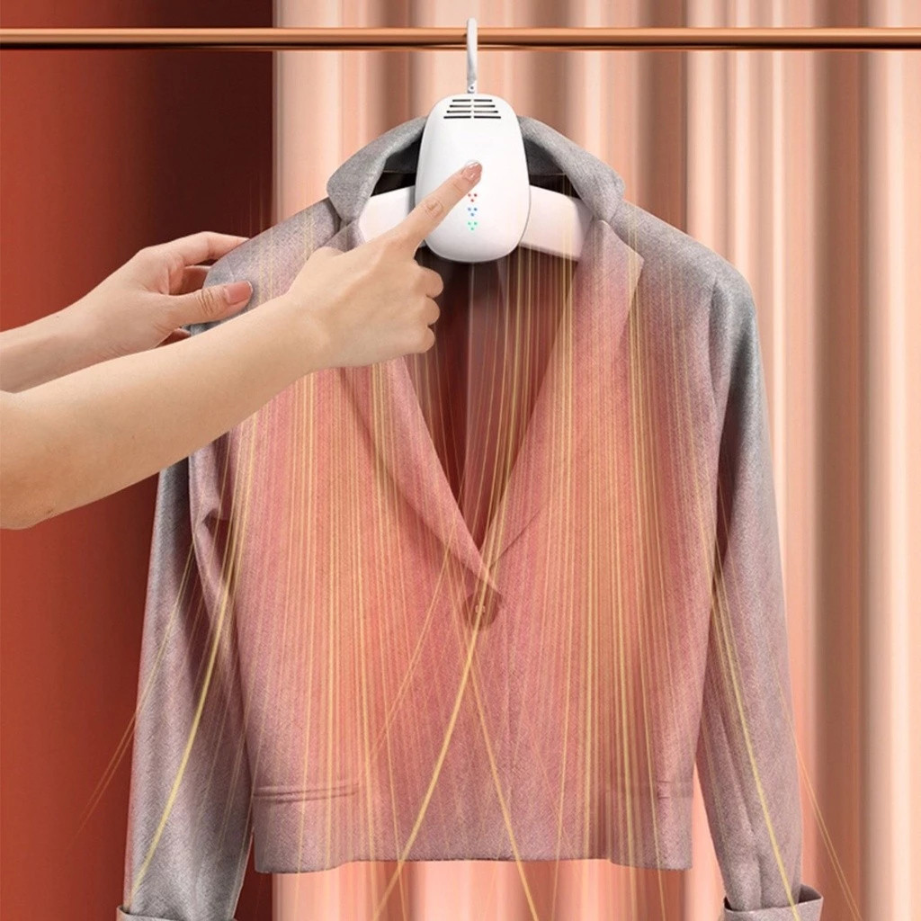 Cabide Secador Elétrico Portátil Dobrável Para Sapatos e Roupas – Secagem Rápida 110V