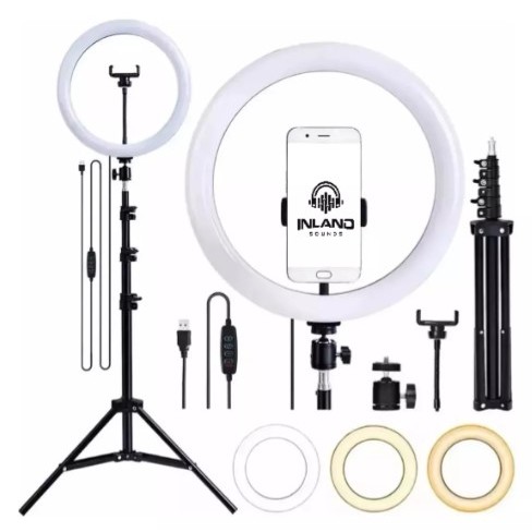 Ring Light Iluminador Polegadas 10 com Tripé Prof