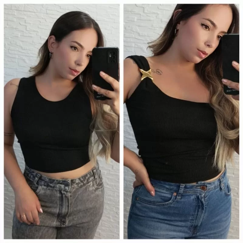 kit 2  Blusas femininas ,no anarruga ,veste do 40 ao 44.