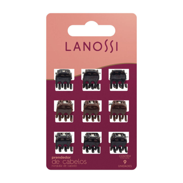 Conjunto Mini Presilha Cabelo 9 Unidades – L