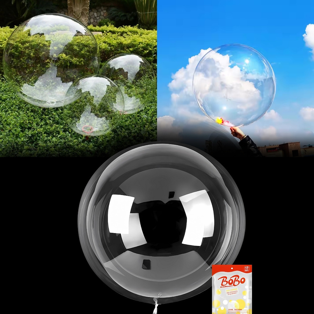 Balão Bubble Transparente 18 e 24 Polegadas Cristal Para Festas Decoração