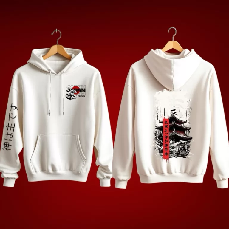 Blusa Moletom Canguru Oriental Japonês Samurai Fr