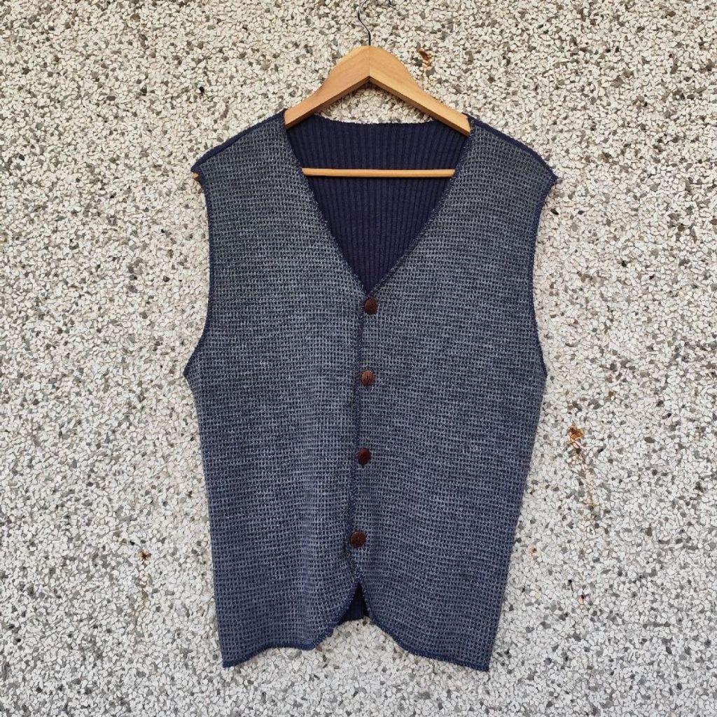 Colete vintage tricô | G/GG (Brechó)