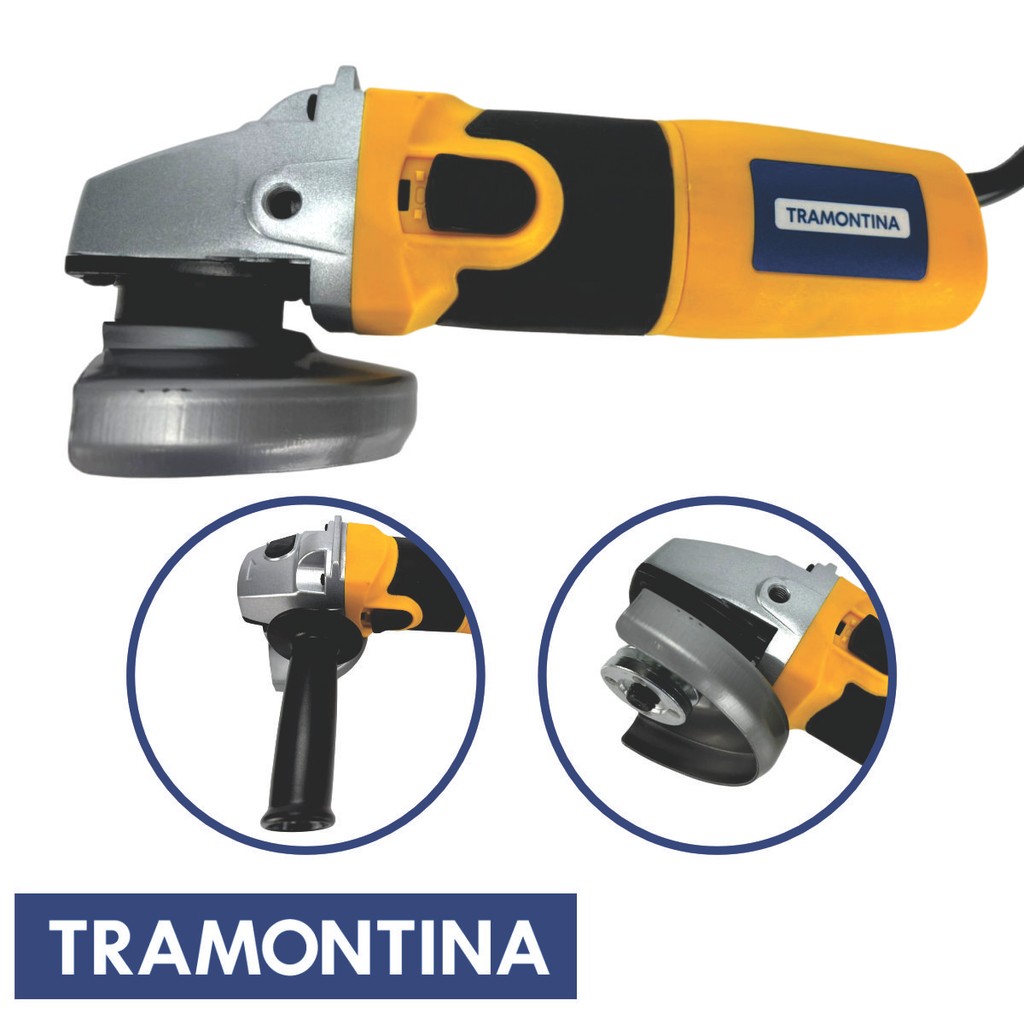 Esmerilhadeira 4.1/2 800w 127v Tramontina Amarela
