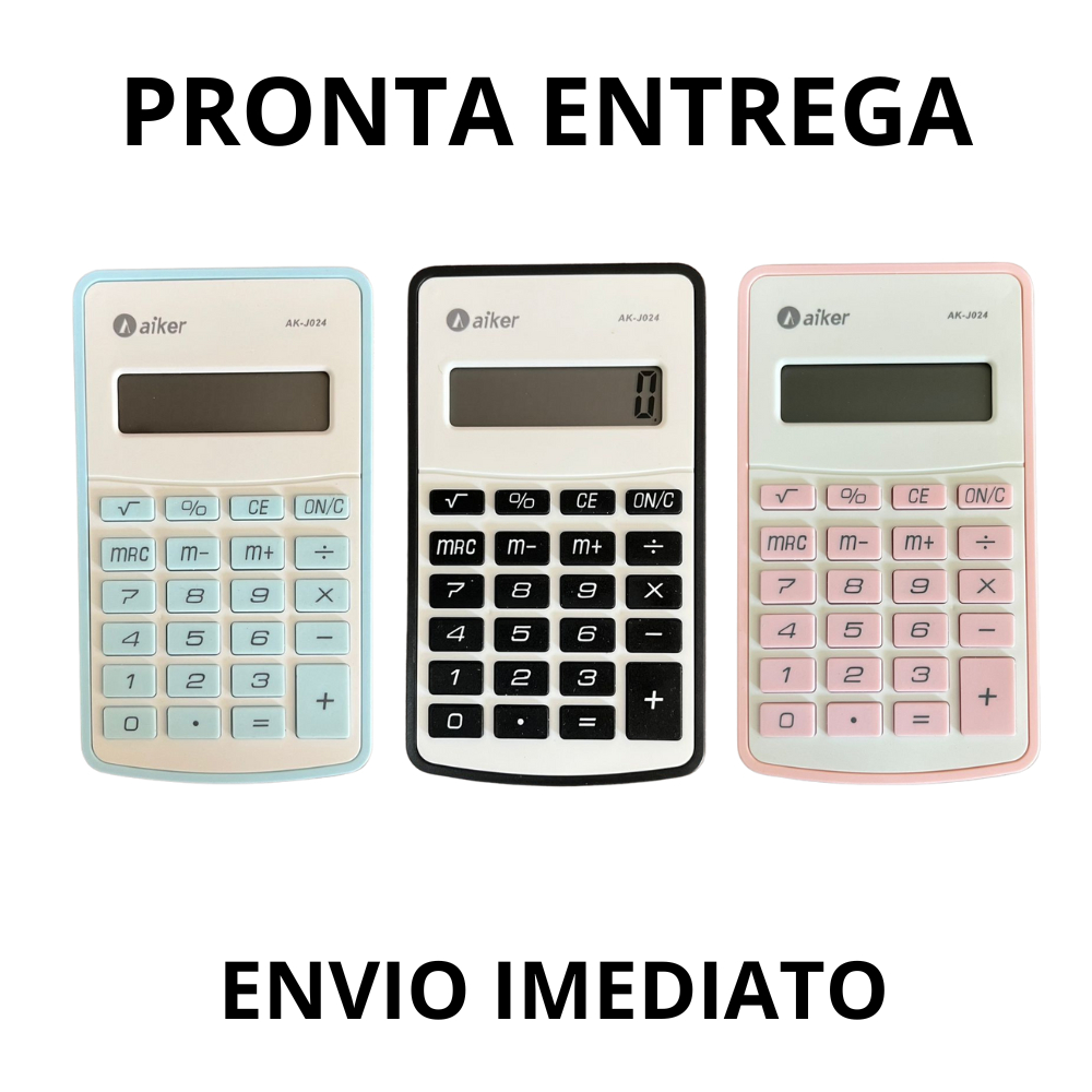 Calculadora Mini de bolso escritorio comercial colorida PROMOÇÃO