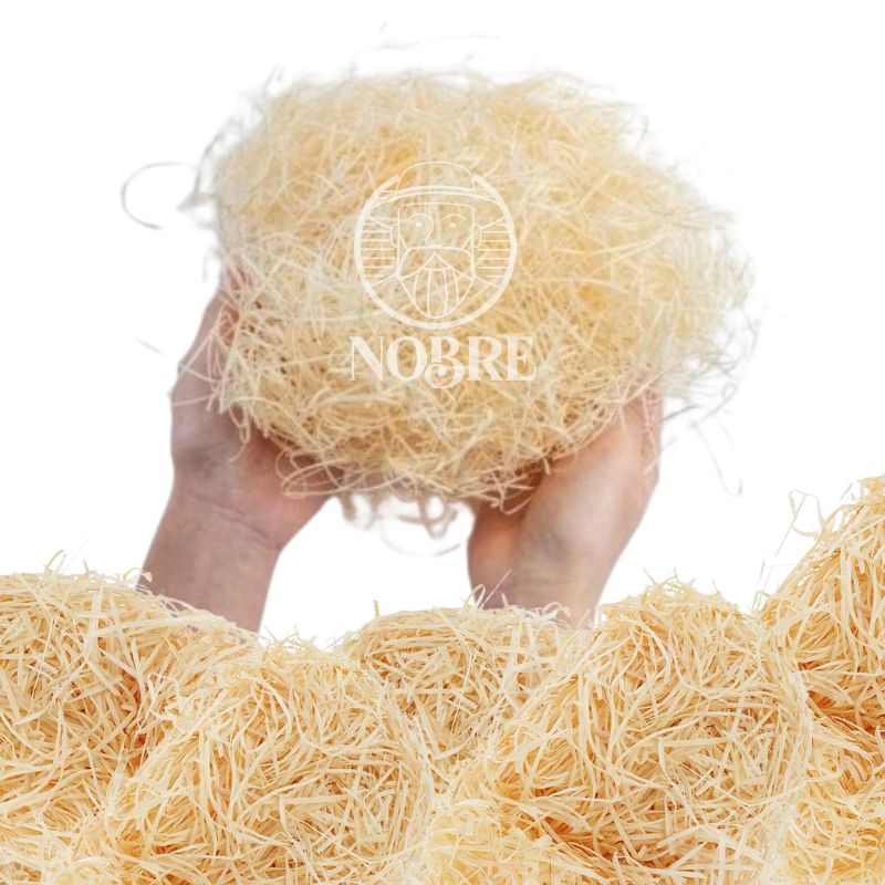 Palha decorativa natural para cestas e decorações – pacote de palha 40gr