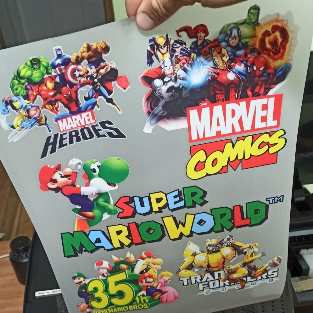 Impressão estampa patch DTF TERMOCOLANTE 1 METRO digital alta resolução e qualidade