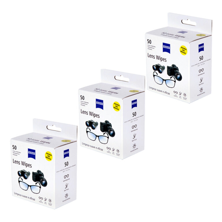 KIT 3 CAIXAS DE 50(unidades) LENS WIPES ou KIT DE 
