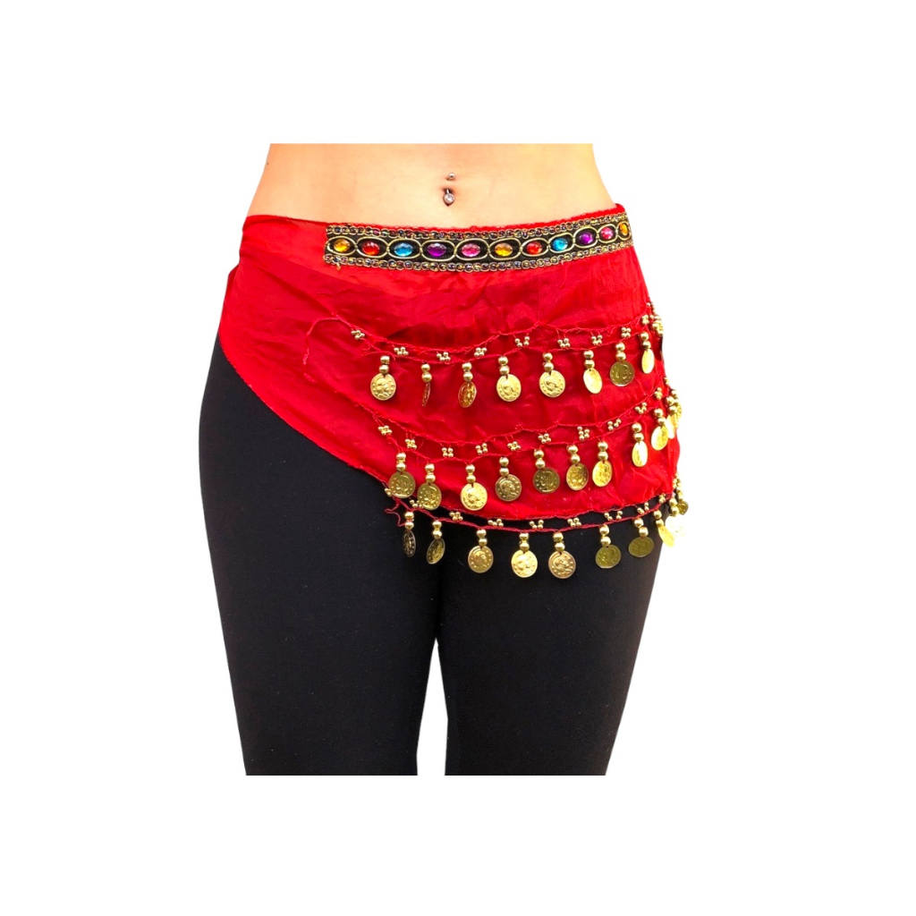 12 Lenço De Quadril Moedas Para Dança Do Ventre Atacado