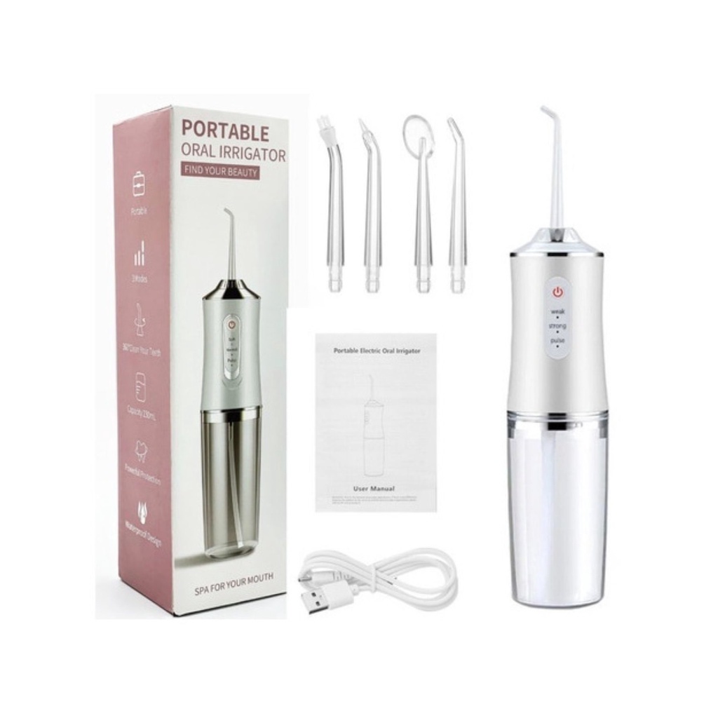 HYQ1726 Irrigador Bucal Portátil Branco Jato Dágua