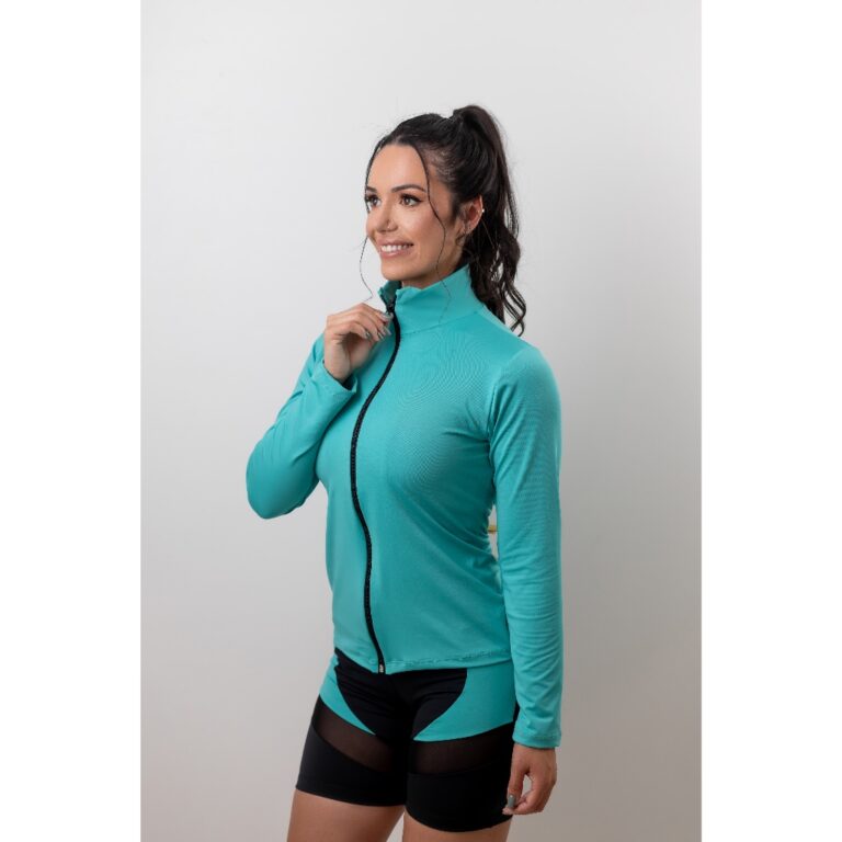 Camisa Proteção Solar Uv 50 Zíper feminina moda
