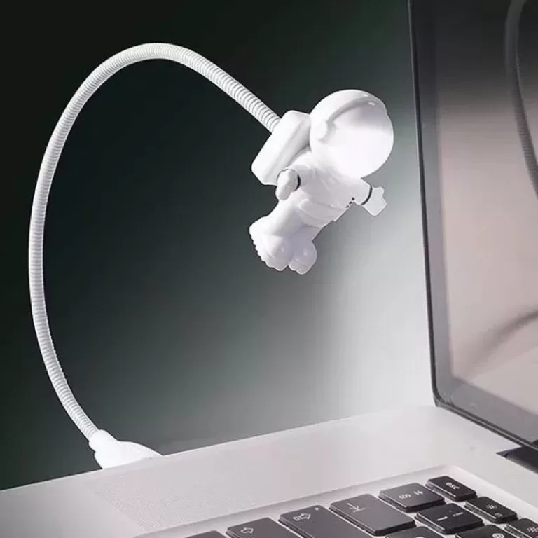 Luminária Astronauta Criativo Led Luz USB Flexív