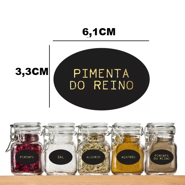 Etiqueta Etiquetas Adesiva Adesivas Potes Pote Por
