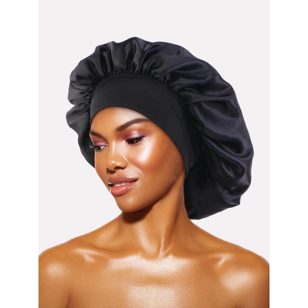 Touca de cetim Mulheres Antifrizz Touca De Cabelo Cabelo Cacheados Lisos Crespo