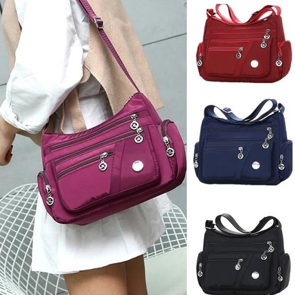 Bolsa Feminina Transversal Impermeável Nylon Tira