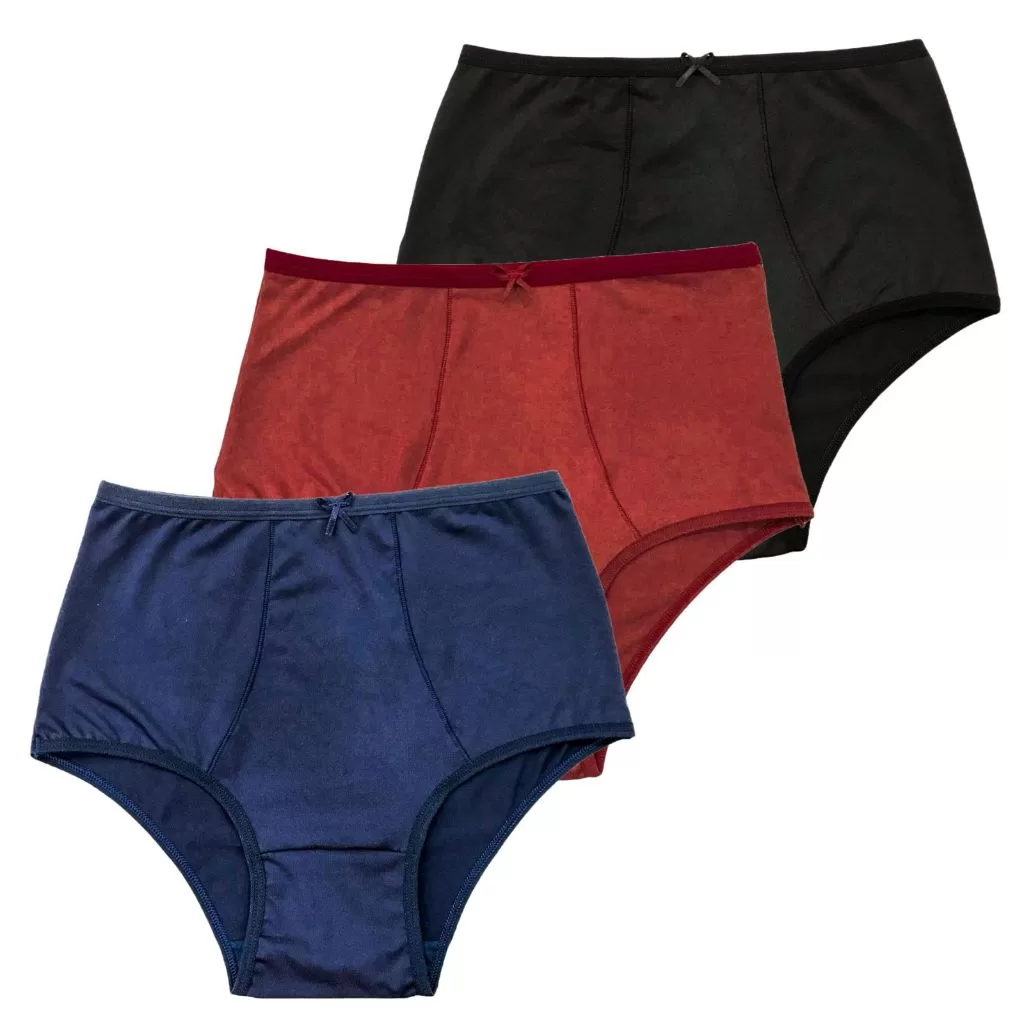 Kit 3 Calcinhas Pós Parto e Gestante Cintura alta