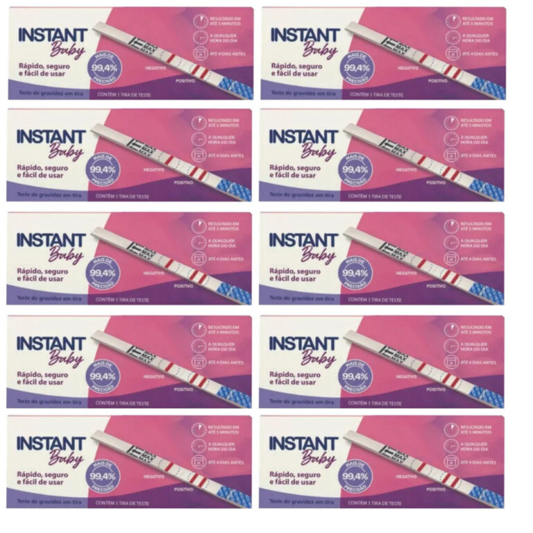Kit 10 Teste De Gravidez Instant Baby Tira Prevent