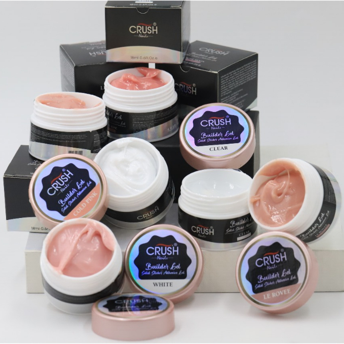 Kit 3 Gel 15g Crush Para Unhas Gel fibra Profissio