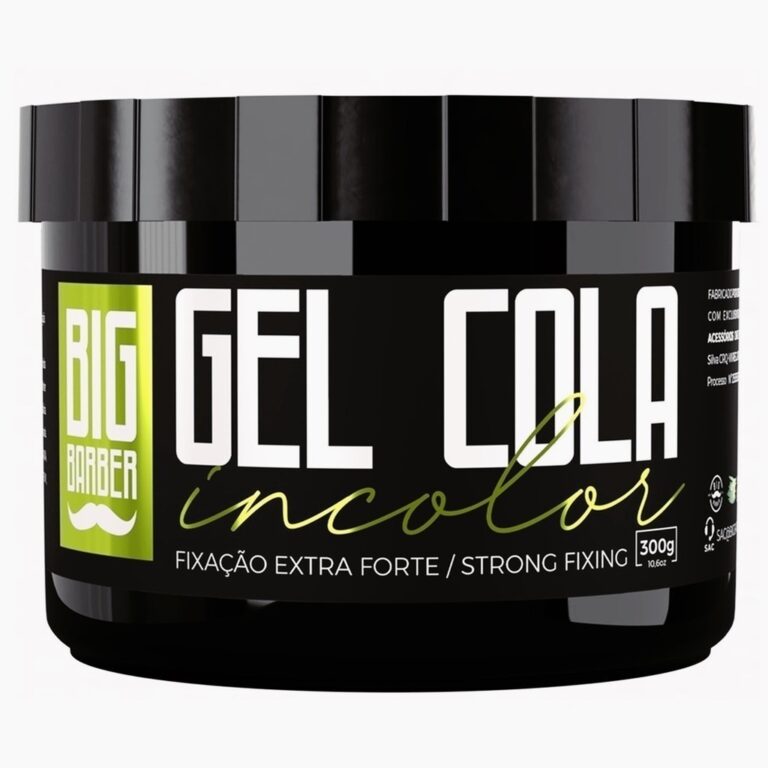 Gel Cola Big Barber 300g Incolor Caixa Com 6 Unida