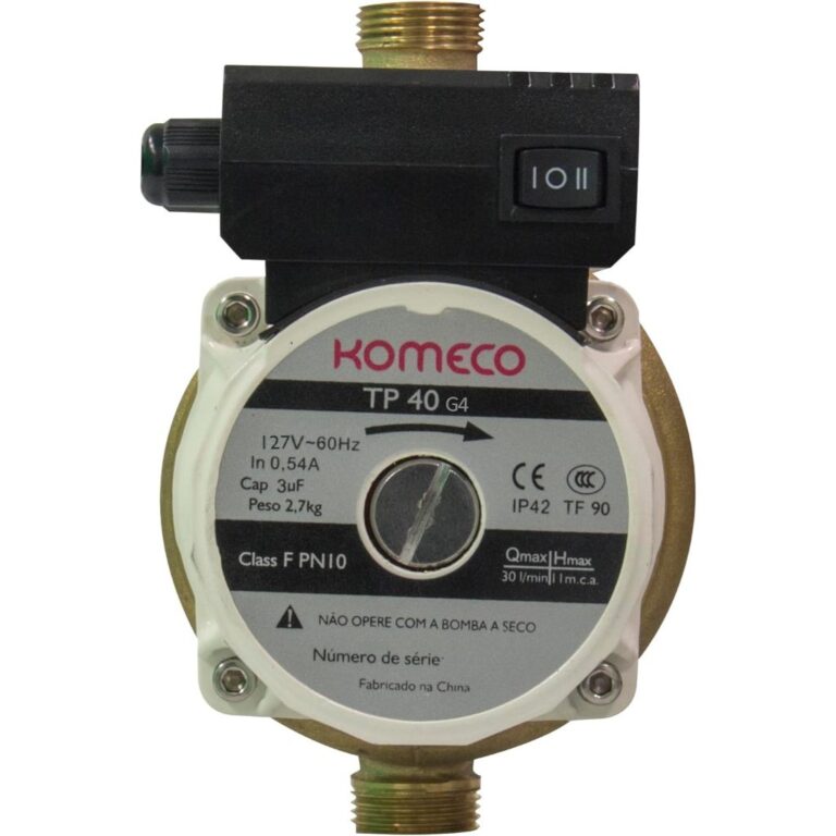 MINIBOMBA DE AGUA TP40 G4 BRONZE 127V 60HZ KOMECO