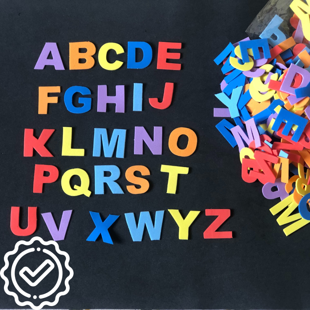 Letras Em EVA Alfabeto Móvel Mais Vogais Brinquedo Educativo De Eva Para Menino e Menina Brincar