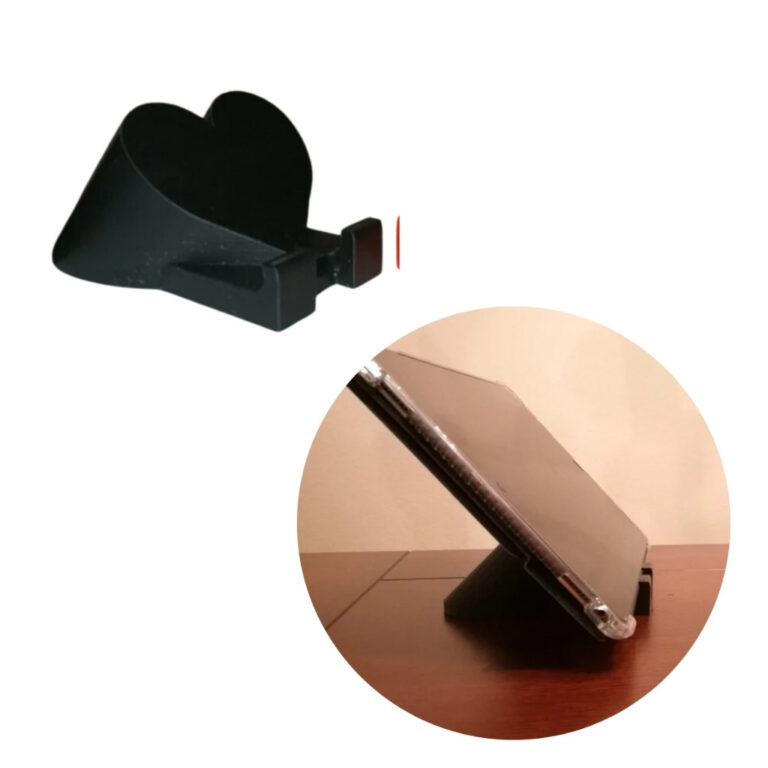 Suporte de mesa para celular Formato de coração 