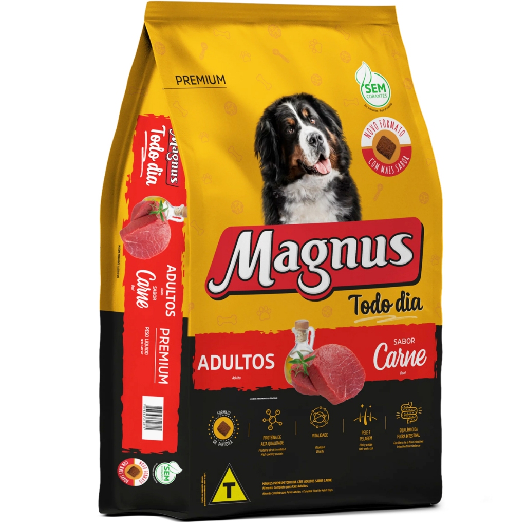 Ração Magnus Premium Todo Dia Para Cão Adulto Médio 10kg