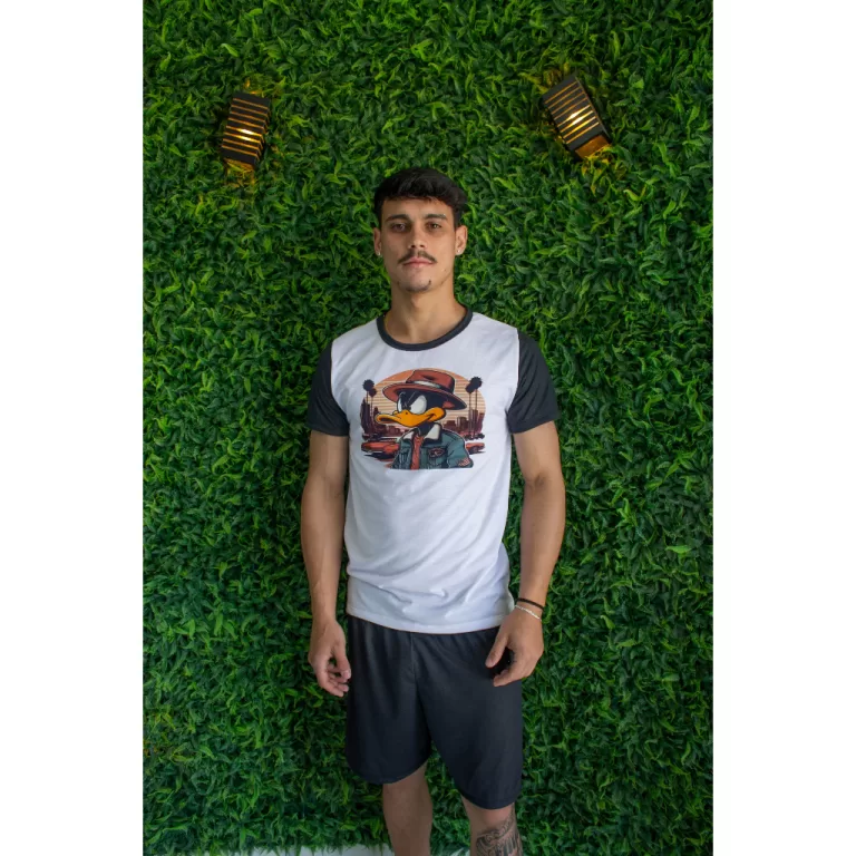 Pijama Masculino Verão Adulto Manga Curta Premium