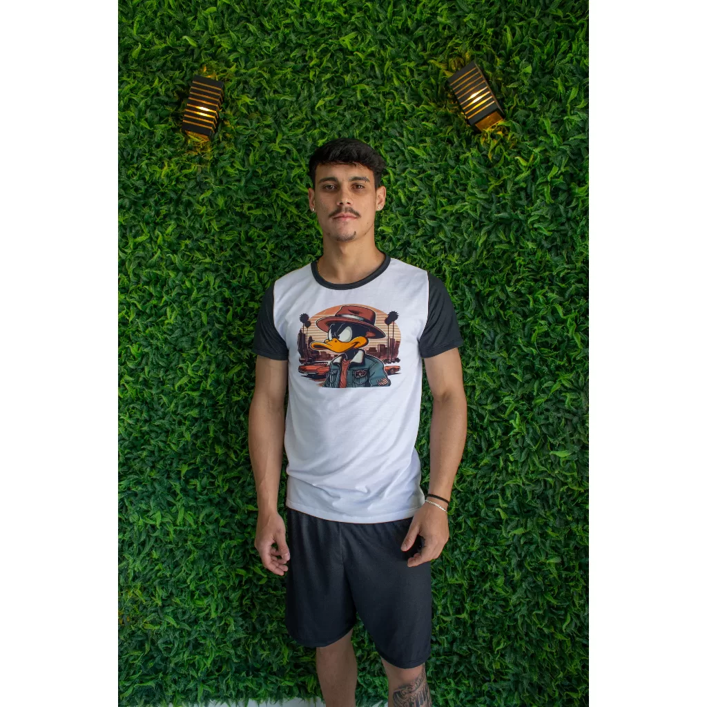 Pijama Masculino Verão Adulto Manga Curta Premium Patolino