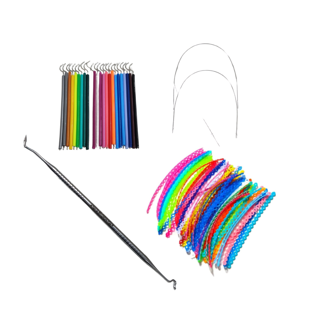 500 Borrachinhas Aparelho +10 Trançada + Aplicador+2 Fios