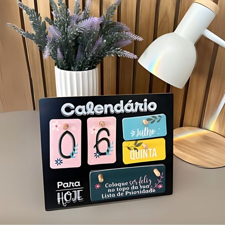 Calendário Permanente de Mesa Motivacional Decora
