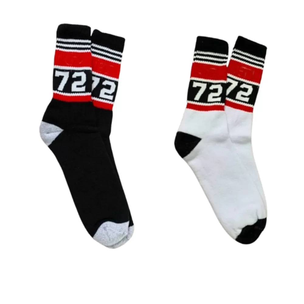 Meia Ad1 Cano Alto Longo 72 Street Academia Descolada Moderna