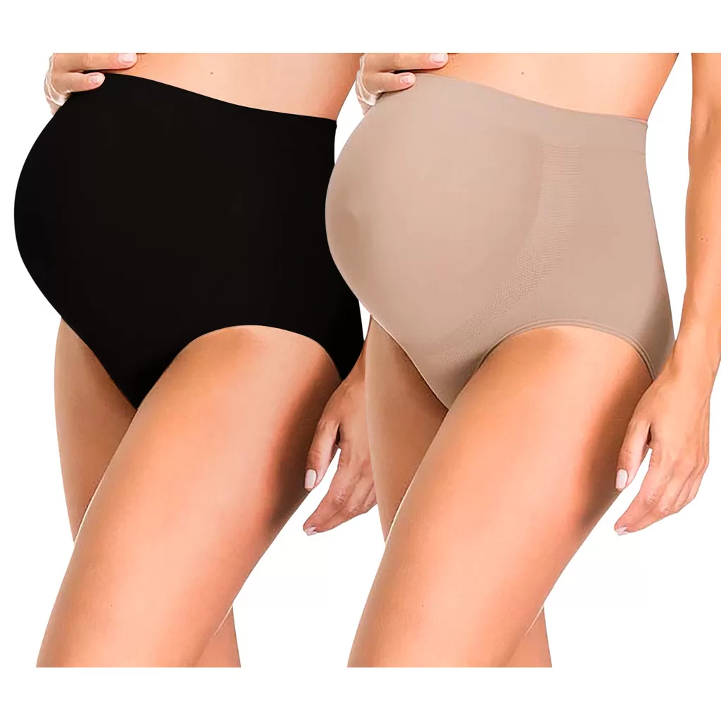 Kit 2 Calcinhas Gestante Camila sem Costura