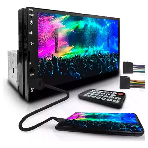 Central Multimídia Universal Mp5 Bt 1 Din 7 Pol E