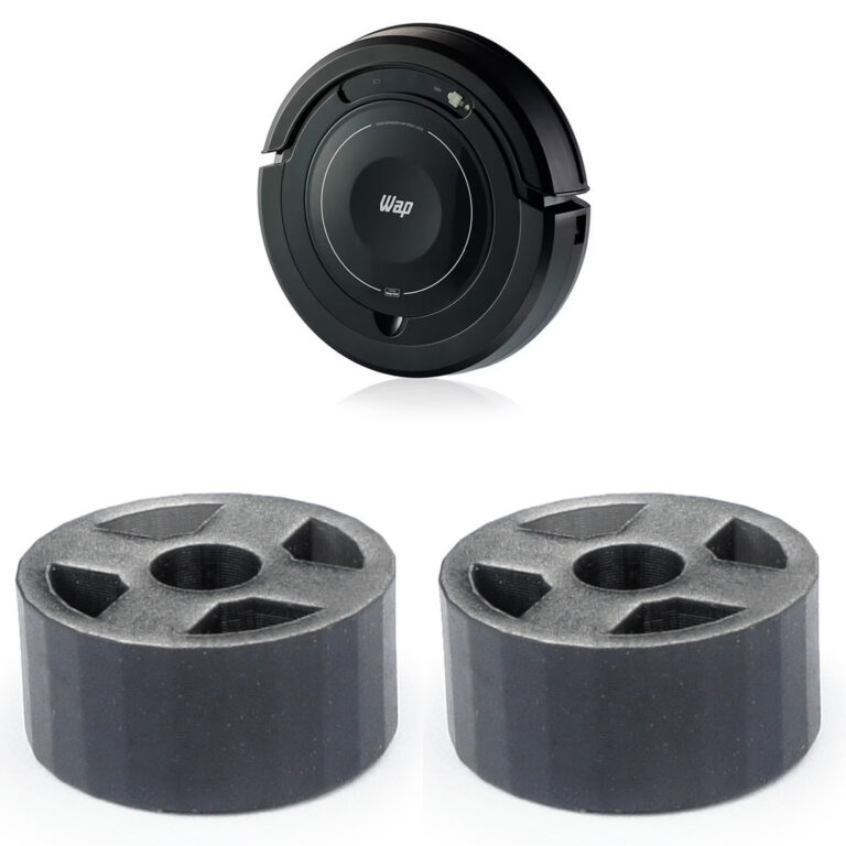 Kit 2 Roda Frontal Dianteira Giratória Robô Aspi