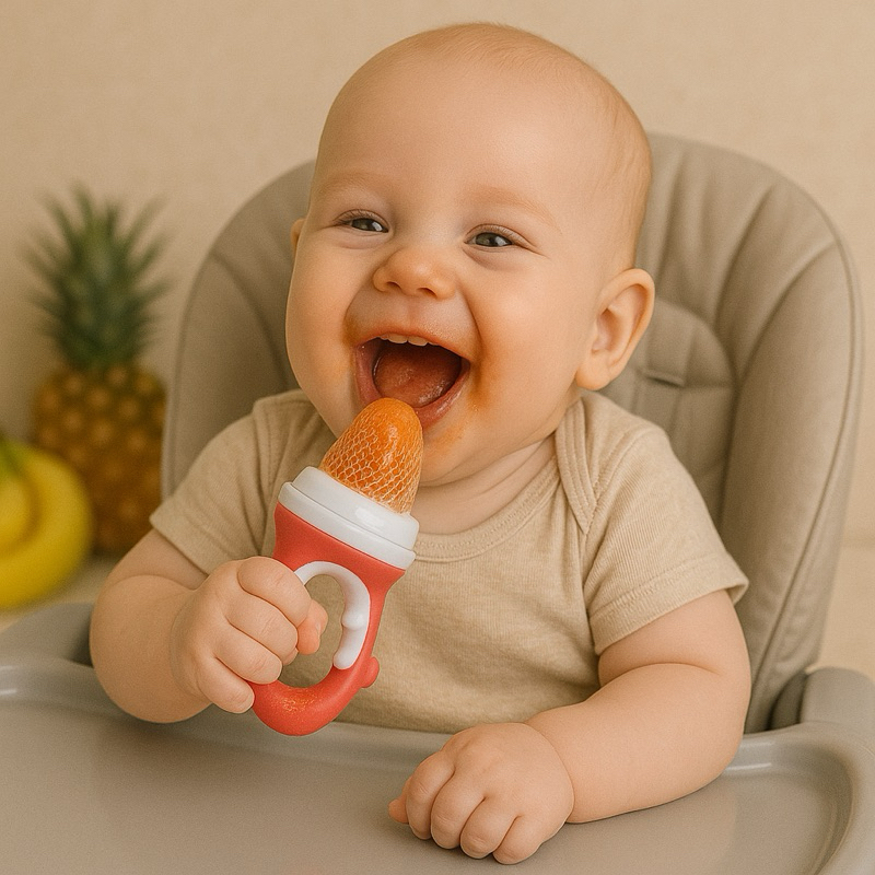 Chupeta Porta Frutinha Infantil Alimentação Do Bebê | Introdução Alimentar  | Redinha Alimentadora |