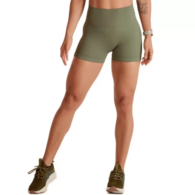 Short Legging Lupo Canelado Seamless – Verde
