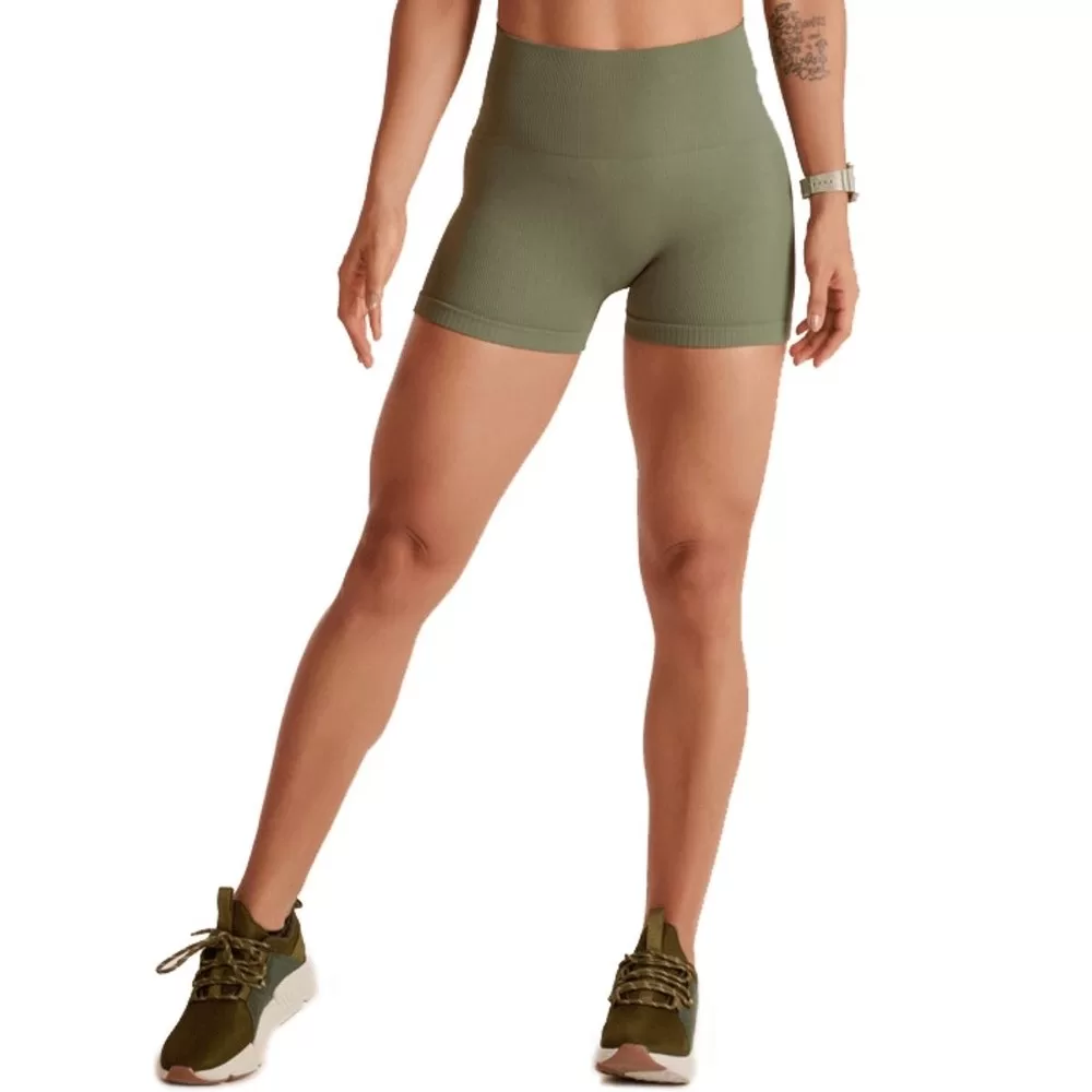 Short Legging Lupo Canelado Seamless – Verde
