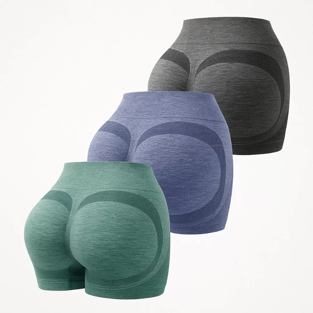 Kit 3 Short Levanta Bumbum Feminino Academia Yoga Fitness
