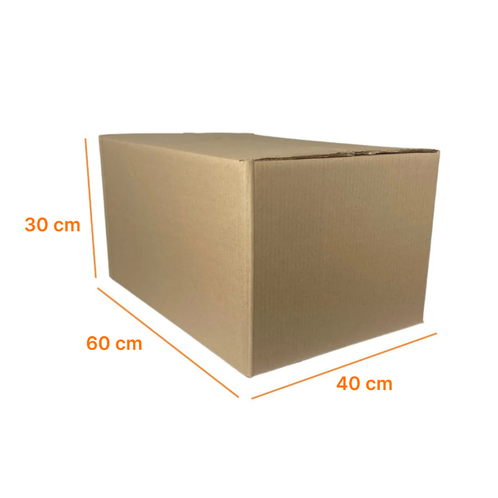Kit Mudança 05 Caixas De Papelão 60x40x30 Seminova Kraft (MEDIDA APROXIMADA)