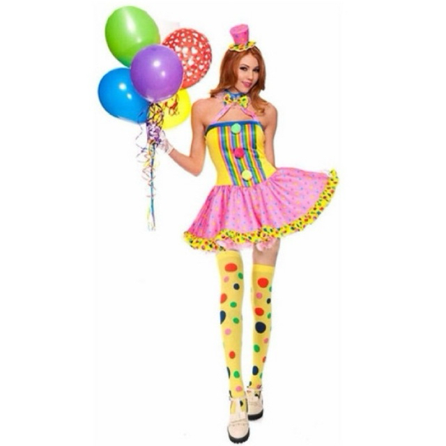 Meia Colorida Palhacinha Bolinhas 7/8 Adulto Fanta