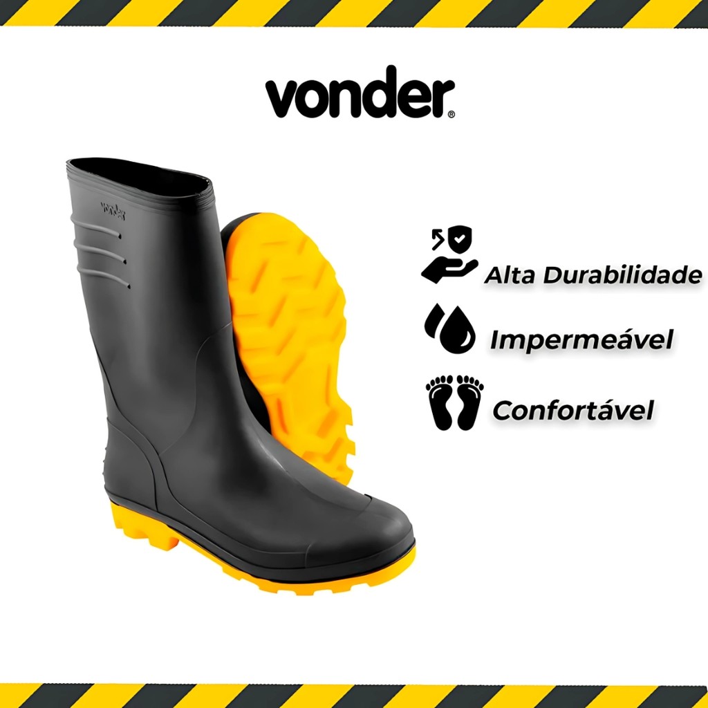Bota PVC Chuva Motociclista Motoqueiro Impermeável Forrado