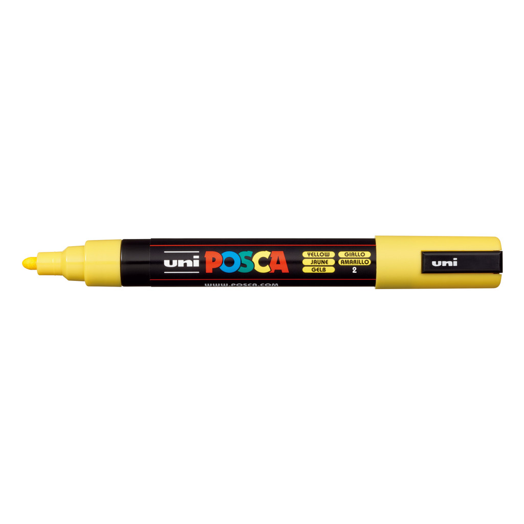 Caneta Posca Pc-5m Amarela Ponta 2,5mm – Uniball