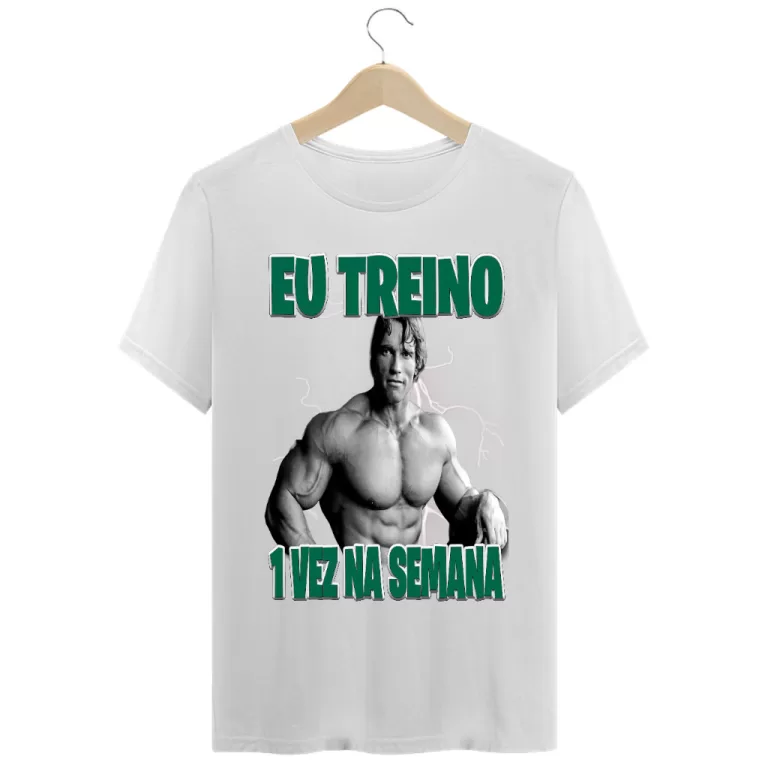 Camiseta treino Arnold | Eu Treino 1 Vez na semana