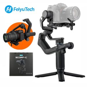 Gimbal Feiyutech Scorp-C: Estabilidade de cinema para suas mãos.
