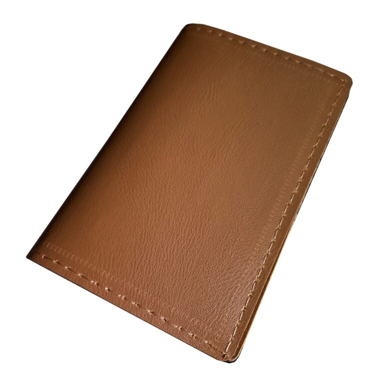 Carteira Masculina em Couro Sintético Caramelo